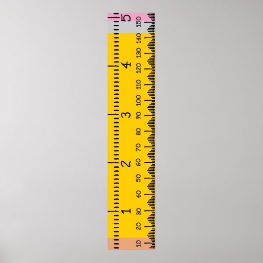 人間の成長グラフのルーラー |印刷可能な成長 ポスター (正面)