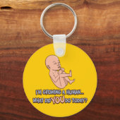 人間の成長妊婦の キーホルダー (正面)