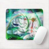 人間の手の時間のスパイラル マウスパッド (マウス)