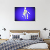 人間の手の骨の概念図2 キャンバスプリント (インサイチュ (寝室))