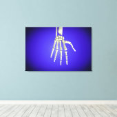 人間の手の骨の概念図2 キャンバスプリント (インサイチュ (ウッドフロア))