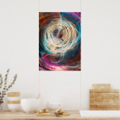 人間の旅行の時間と宇宙 ポスター (キッチン)