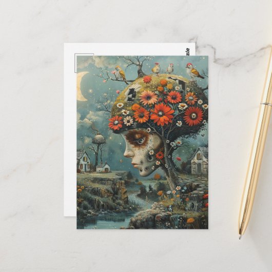 人間の木 ポストカード (正面/裏面インサイチュ)