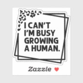 人間の未来の忙しママの引用文を育てられない シール (シート)