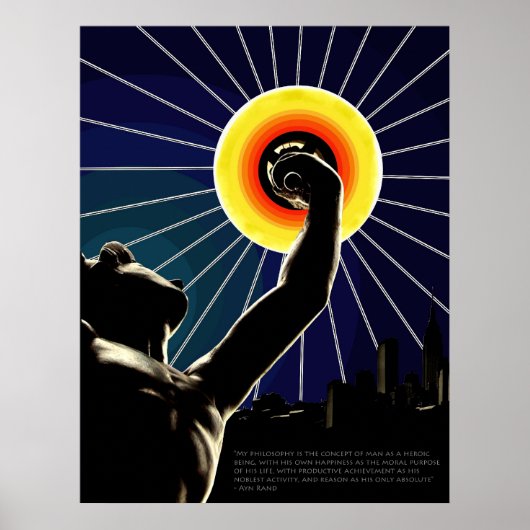 人間の業績 ポスター (正面)