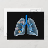 人間の概念像4ハート ポストカード (正面/裏面)