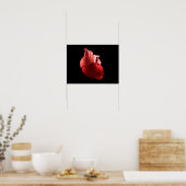 人間の概念図2.人間のハート ポスター (キッチン)
