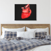 人間の概念図3.人間のハートの概念 キャンバスプリント (インサイチュ (寝室))