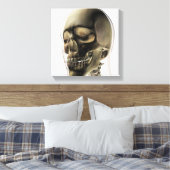 人間の歯と歯の3次元スカル キャンバスプリント (インサイチュ (寝室))