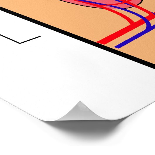 人間の歯の断面図 ポスター (角)