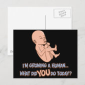 人間の母性の成長 ポストカード (正面/裏面)