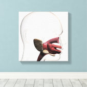 人間の消化イラストレーション キャンバスプリント (インサイチュ (ウッドフロア))