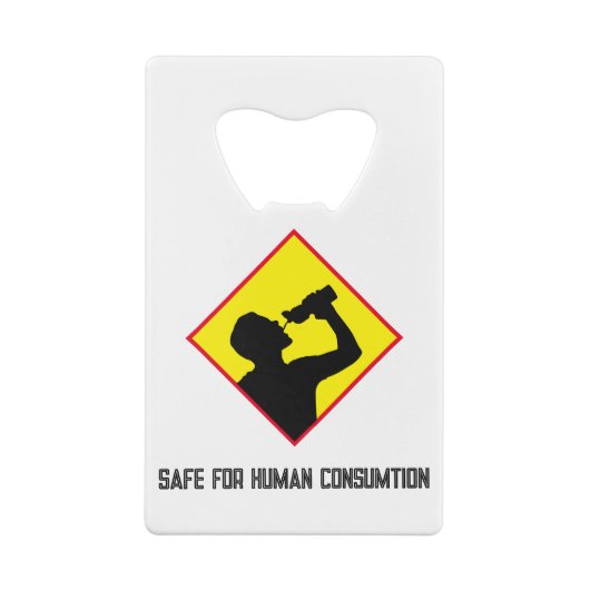 人間の消費に対して安全 クレジットカード栓抜き (裏面)