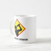 人間の消費に対して安全 コーヒーマグカップ (正面左)