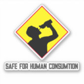 人間の消費に対して安全 シール (正面)