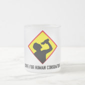 人間の消費に対して安全 フロストグラスマグカップ (中央)