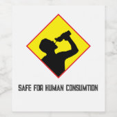 人間の消費に対して安全 ワインラベル (シングルラベル)