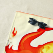 人間の炎のアートワーク ビーチタオル (インサイチュ)