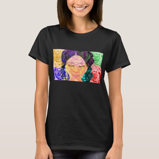 人間の煩悩を表すバラの色 Tシャツ (正面)