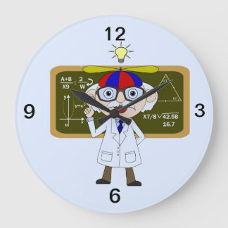 人間の物理を発見する物理学者 ラージ壁時計