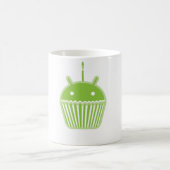 人間の特徴をもつカップケーキ コーヒーマグカップ (中央)