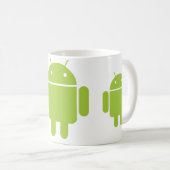 人間の特徴をもつマグ コーヒーマグカップ (正面右)