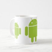 人間の特徴をもつマグ コーヒーマグカップ (正面左)