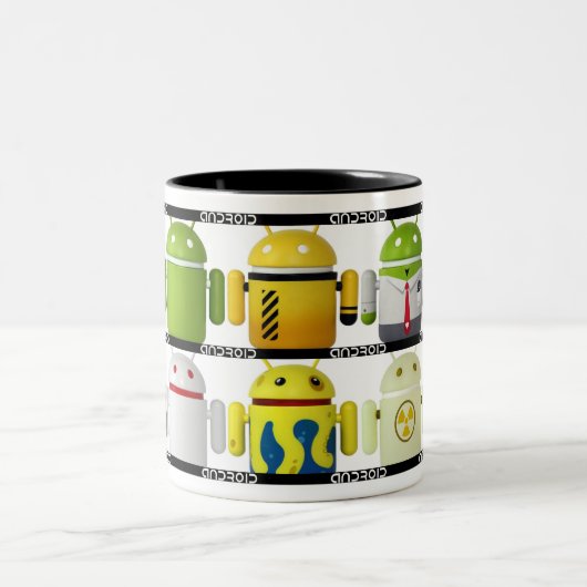 人間の特徴をもつマグ ツートーンマグカップ (中央)