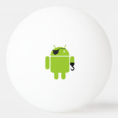 人間の特徴をもつロボット強大な海賊 卓球ボール (裏面)