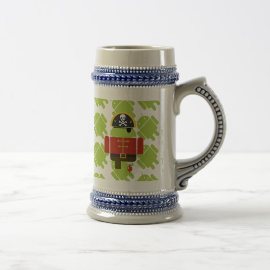 人間の特徴をもつ忍者か海賊ステイン ビールジョッキ (右)
