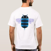 人間の特徴をもつ蜜蜂の巣 Tシャツ (裏面)