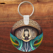 人間の特徴を持ったキノコの入り口 キーホルダー (正面)