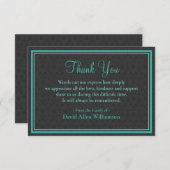 人間の生活のお祝いサンキューカード サンキューカード (正面/裏面)