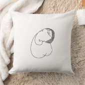 人間の男のアートコンテンポラリーキャラクター クッション (ブランケット)