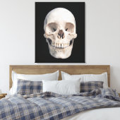 人間の男性の正面視スカル キャンバスプリント (インサイチュ (寝室))