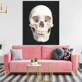 人間の男性の正面視スカル キャンバスプリント (インサイチュ (リビング))