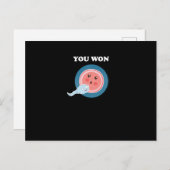 人間の発生学の進化科学に勝ちました シーズンポストカード (正面/裏面)