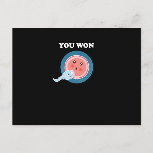 人間の発生学の進化科学に勝ちました シーズンポストカード (正面)