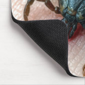 人間の皮膚のダニのクローズアップ マウスパッド (コーナー)