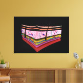 人間の皮膚の層の概念図1 キャンバスプリント (インサイチュ (リビング))