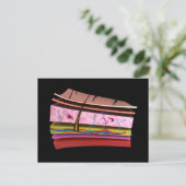 人間の皮膚の層の概念図2 ポストカード (スタンド正面)