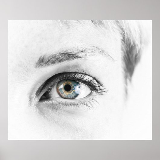 人間の目のクローズアップ ポスター (正面)