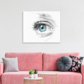 人間の目をクローズアップ キャンバスプリント (インサイチュ (リビング))