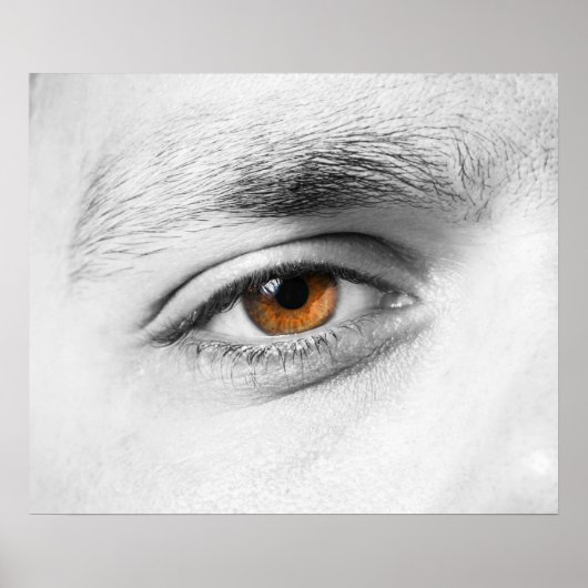 人間の目をクローズアップ ポスター (正面)