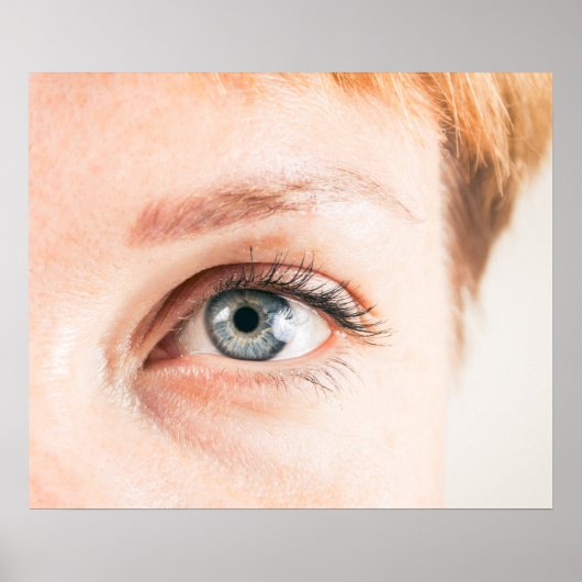 人間の目をクローズアップ ポスター (正面)