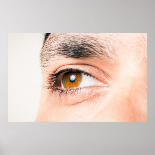 人間の目をクローズアップ ポスター (正面)