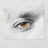 人間の目をクローズアップ ポストカード (正面)