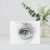 人間の目をクローズアップ ポストカード (スタンド正面)
