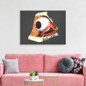 人間の眼の解剖学的概念像1 キャンバスプリント (インサイチュ (リビング))