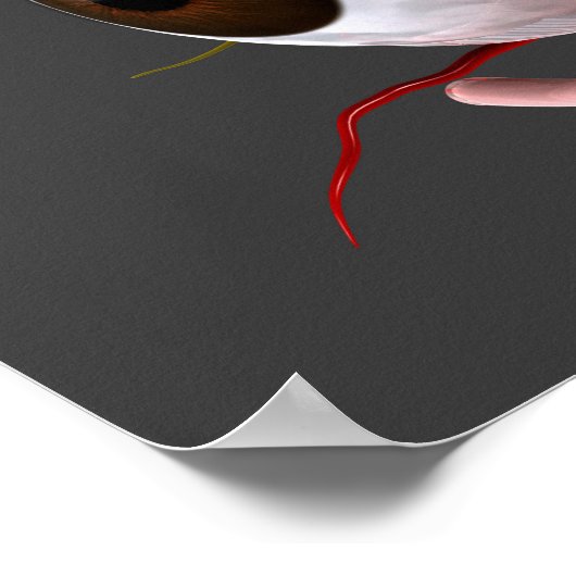 人間の眼の解剖学的概念像5 ポスター (角)